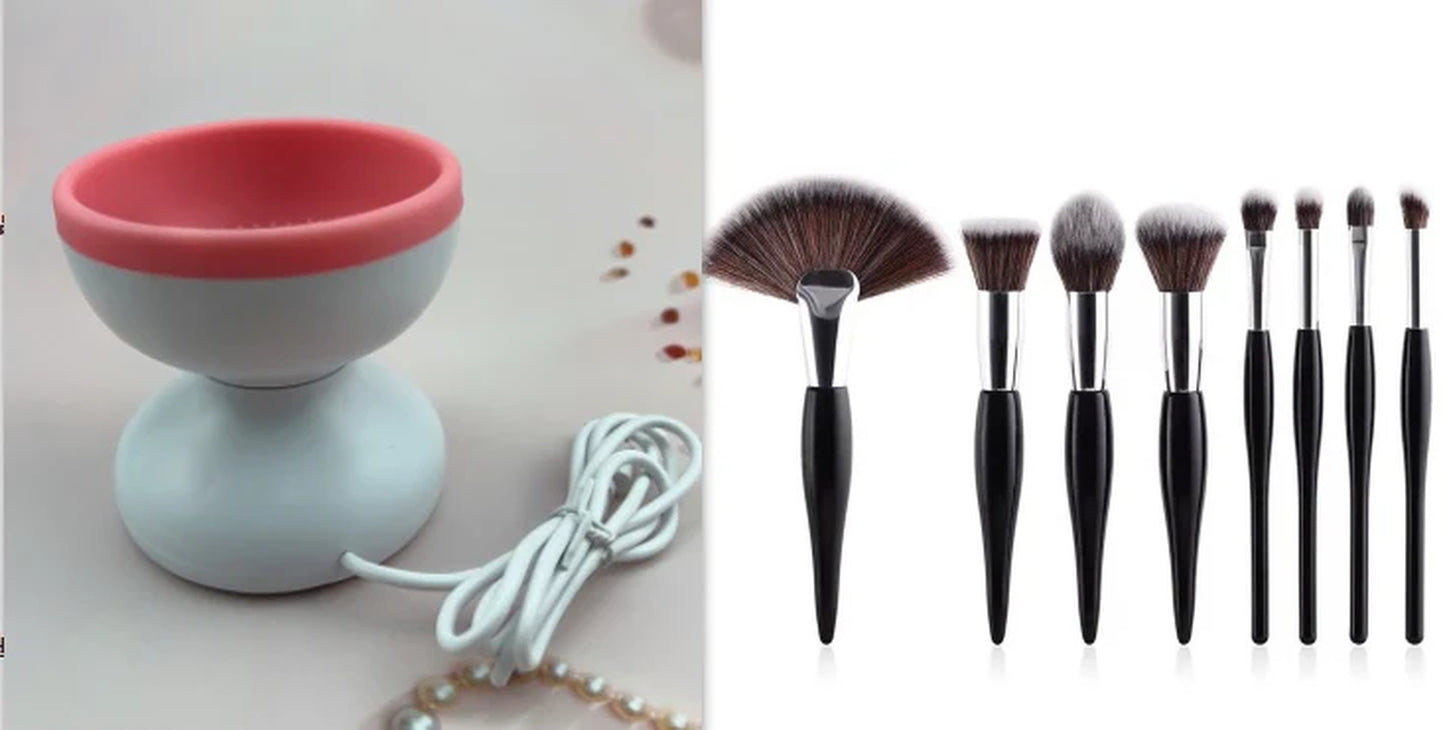 Say goodbye to dirty brushes! 🧖♀️✨ Check out this Portable USB Electric Makeup Brush Cleaner – a game changer for flawless beauty! 💄🖌️ #MakeupMustHave #GlamOnTheGo