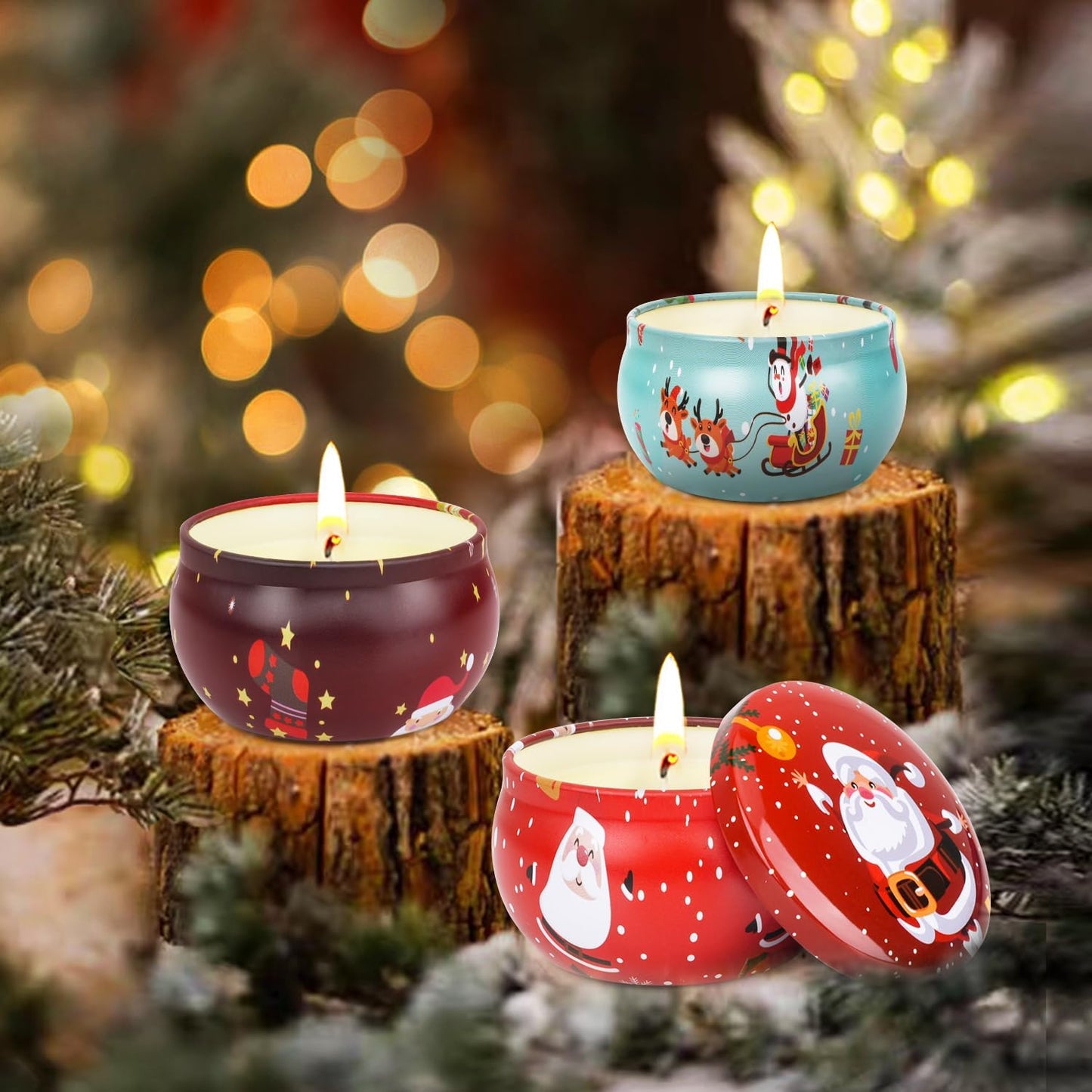 Yule Light Up Your Life: 8-Pack of Jolly Scented Candles for Coworker Gifting Chaos and Festive Birthday Shenanigans!