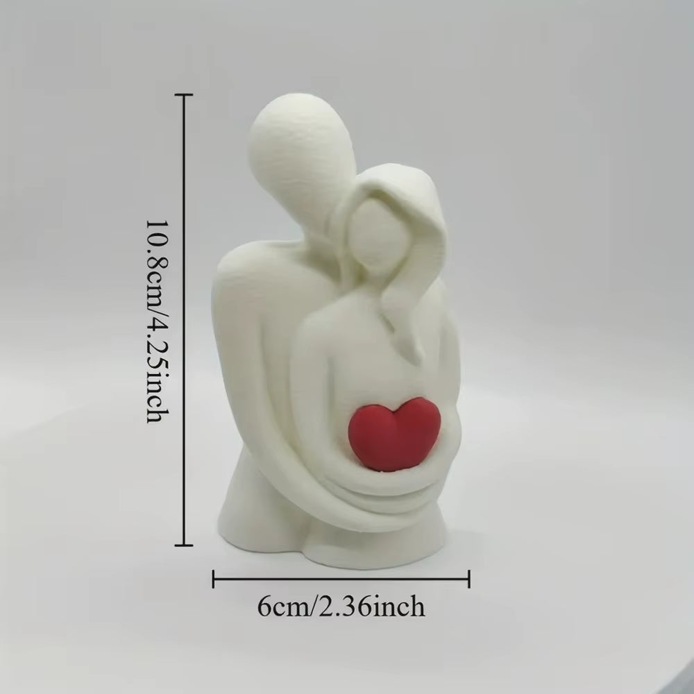 Modern Love Embracing Couple 3D Printing Statues - Stylish Home Decor & Perfect Gift Ideas