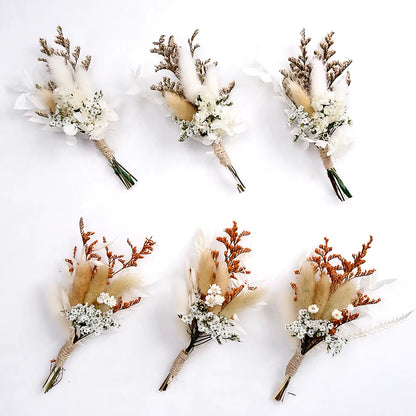 Stunning Handmade Boho Dried Flower Bouquet - Perfect for Mini Weddings, DIY Crafts, and Stylish Decor! 🌼💐✨💖