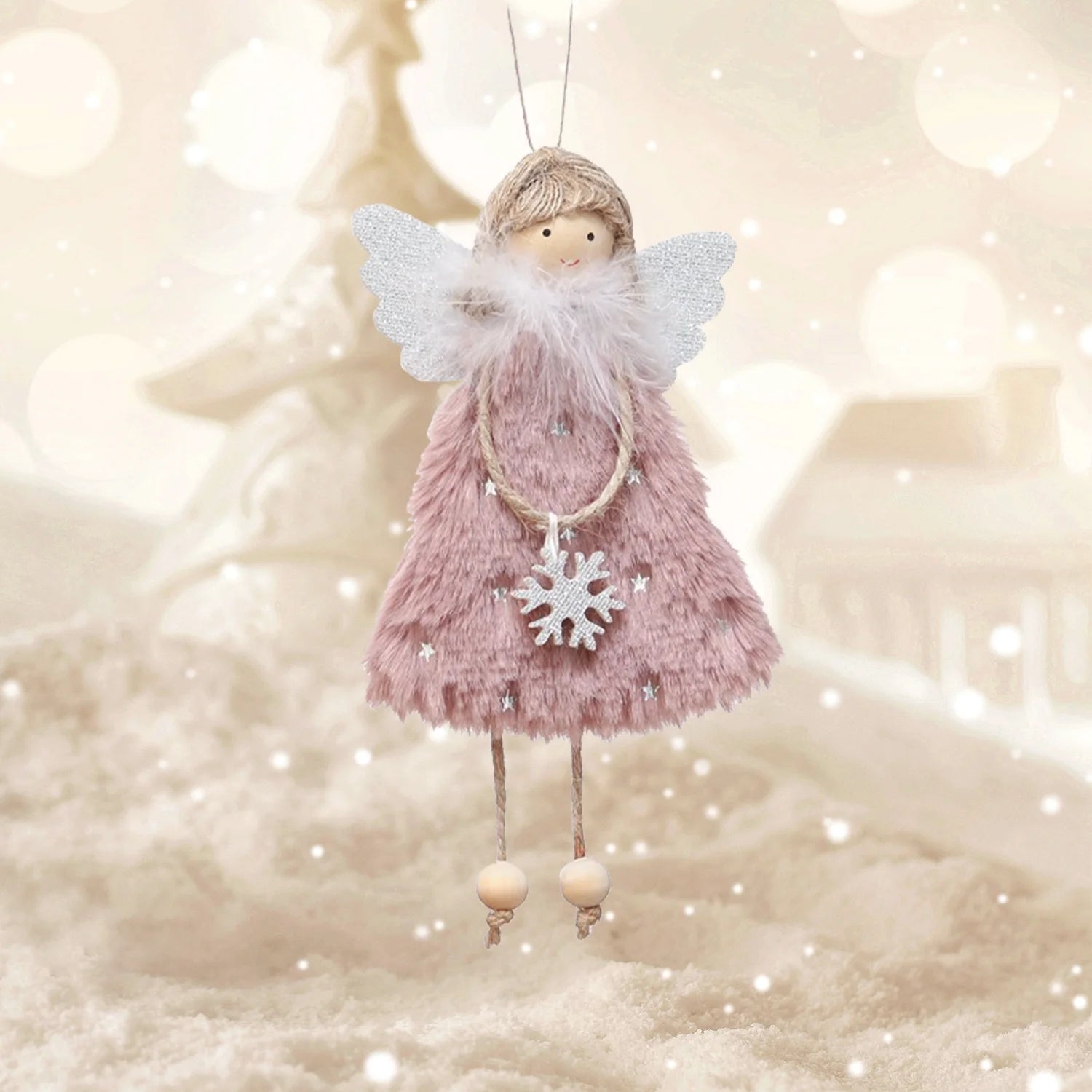 Holiday Hilarity: Three Tiny Angelic Ornament Dolls Ready to Hang Out on Your Tree!