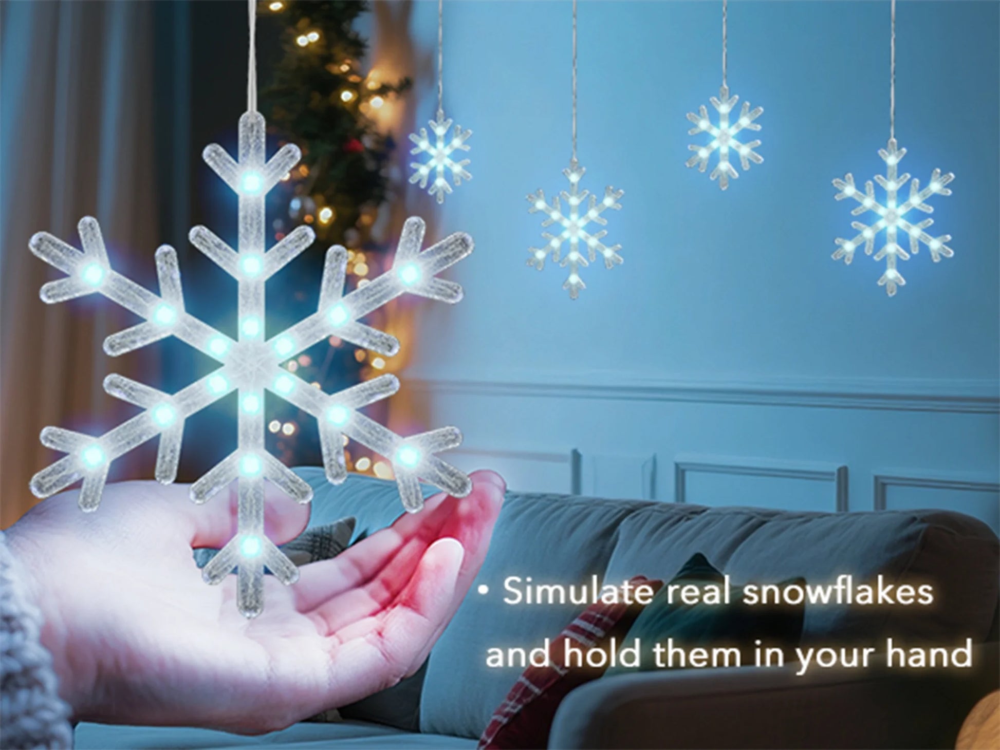 Brighten up your holidays with our stunning 9ft Christmas Snowflake String Lights! ❄️✨ Featuring 10 beautiful blue & cool white LEDs with a magical twinkle effect, these connectable, waterproof lights are perfect for your indoor and outdoor decor. Illuminate your eaves, garden, and yard in style! #HolidayDecor #ChristmasLights