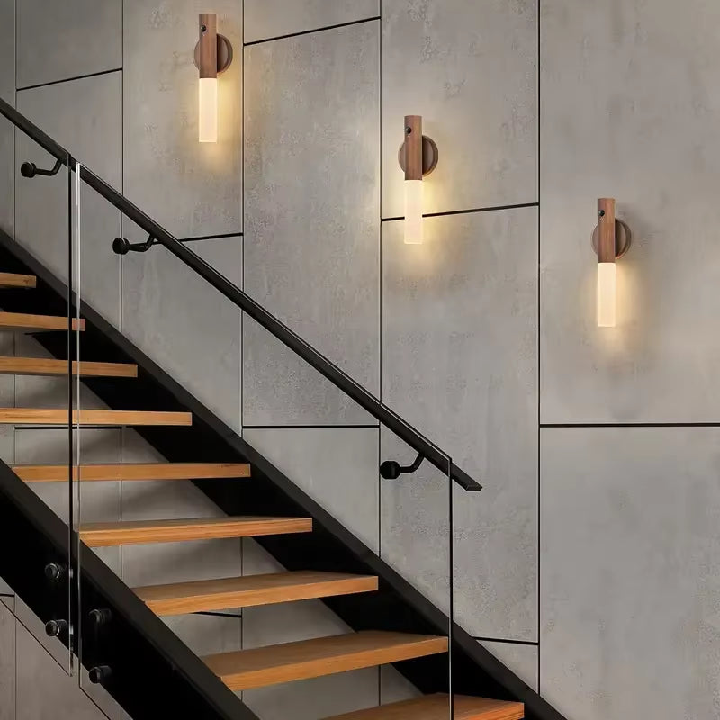 Rechargeable Smart Motion Sensor LED Night Light - Magnetic, Portable & Perfect for Any Room!