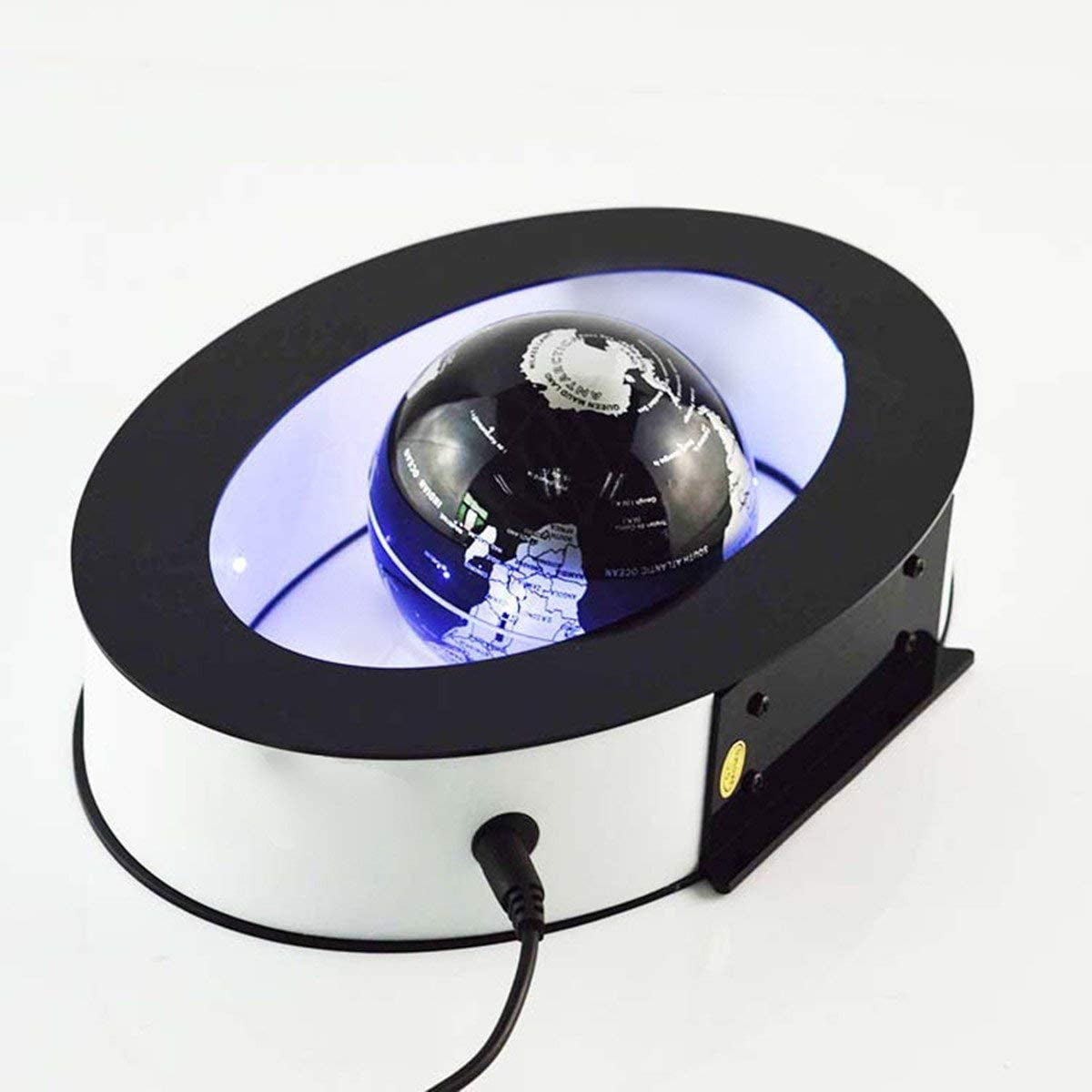 Floating Globe Desk Toy - Perpetual Motion Decoration with Magnetic Rotation for Home & Office