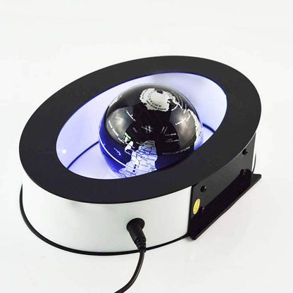 Floating Globe Desk Toy - Perpetual Motion Decoration with Magnetic Rotation for Home & Office