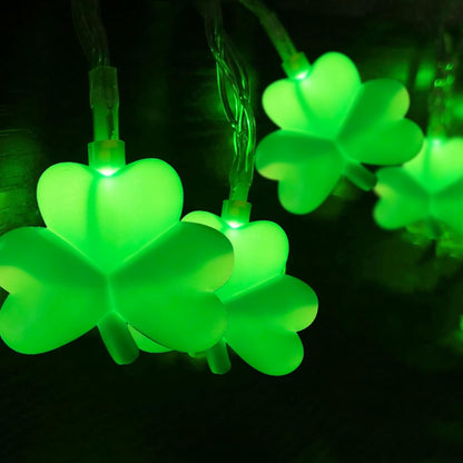 Light Up Your St. Patrick's Day with Festive 8.5Ft Shamrock String Lights! 🍀💚 Perfect for Parties, Bars, and Garden Decor!