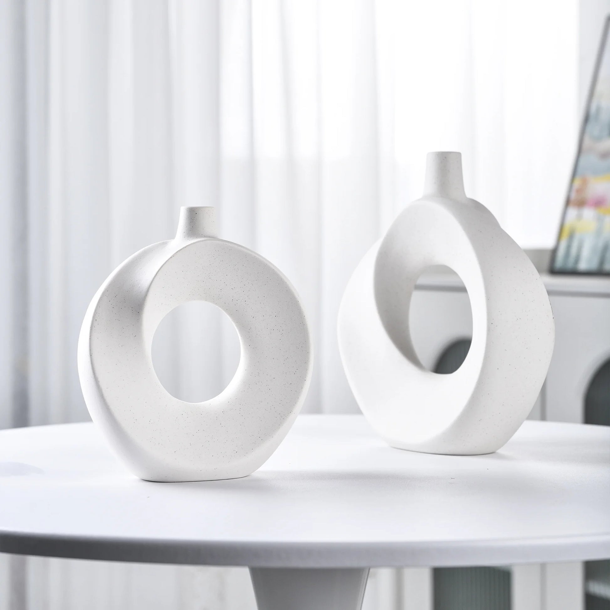 Elegant Modern Ceramic Vase Set - Perfect for Home Decor