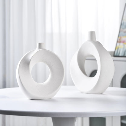 Elegant Modern Ceramic Vase Set - Perfect for Home Decor