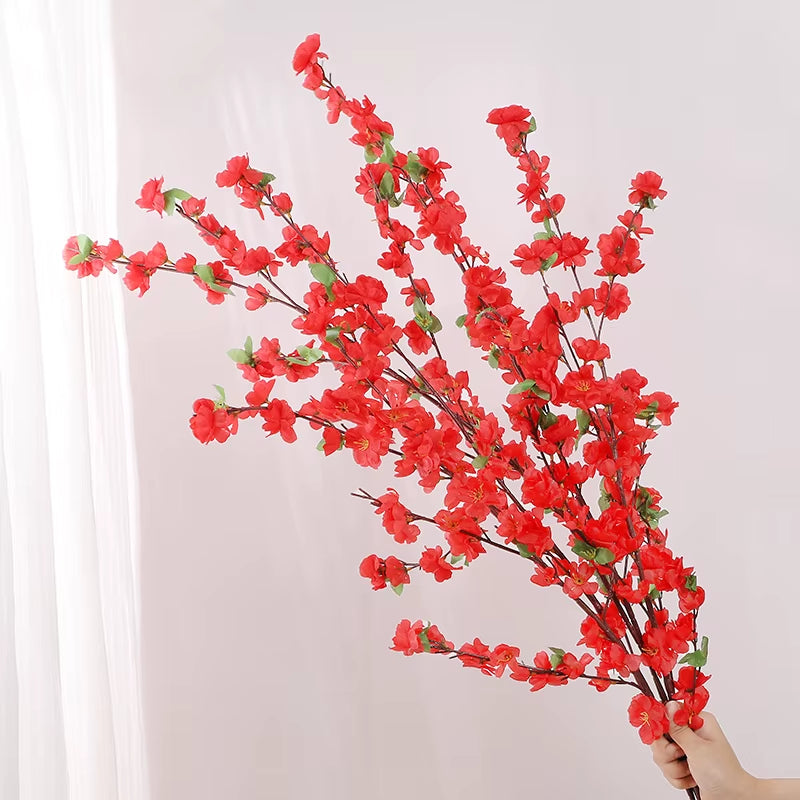 Stunning 106cm Artificial Peach Blossom Branch - Perfect for Home, Garden, Weddings & DIY Decor! 🌸✨ #FlowerPower #HomeDecor #WeddingVibes