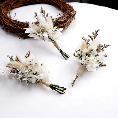 Stunning Handmade Boho Dried Flower Bouquet - Perfect for Mini Weddings, DIY Crafts, and Stylish Decor! 🌼💐✨💖