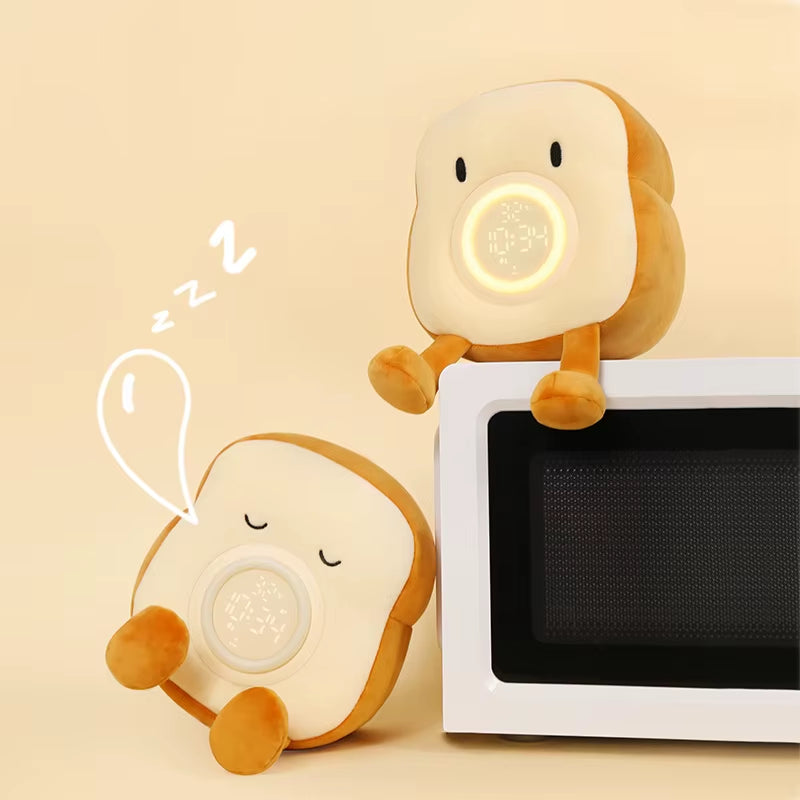 Furry Toasty Wake-Up Buddy: The LED Alarm Clock That Stands Your Phone and Dims Your Dreams!