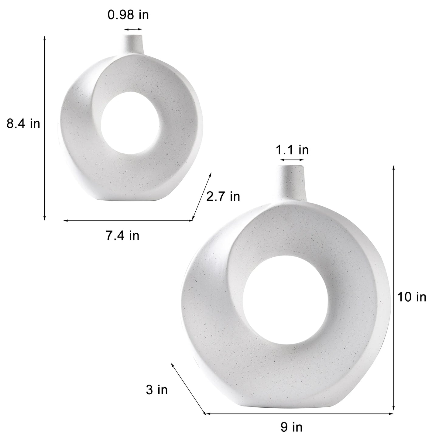 Elegant Modern Ceramic Vase Set - Perfect for Home Decor