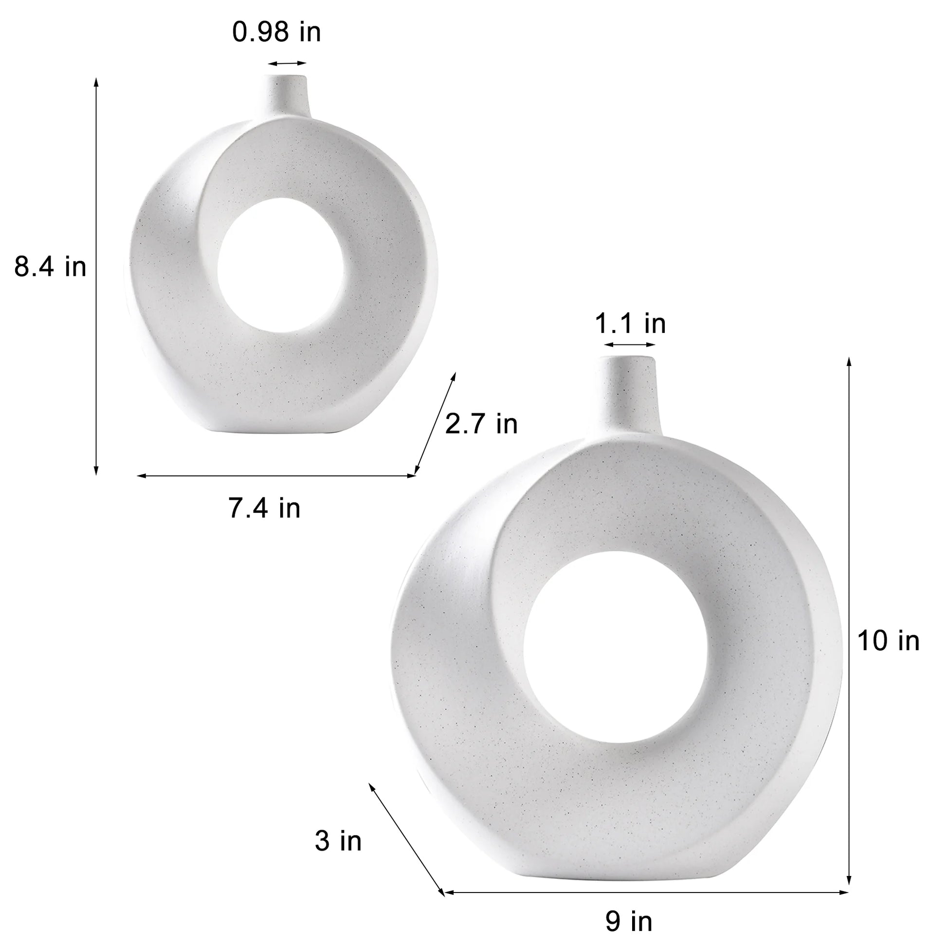 Elegant Modern Ceramic Vase Set - Perfect for Home Decor