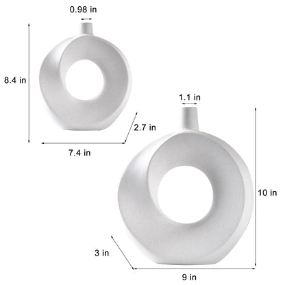 Elegant Modern Ceramic Vase Set - Perfect for Home Decor