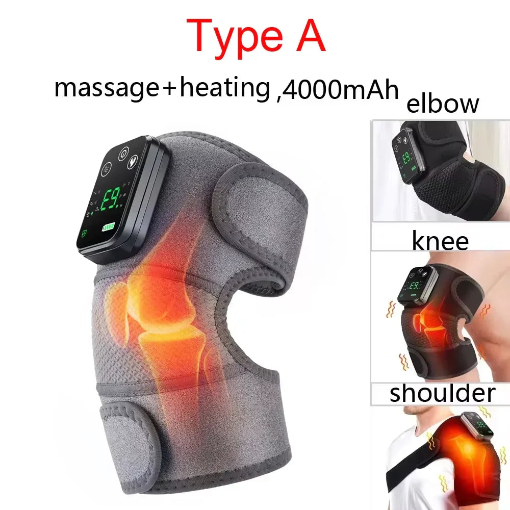 Revitalize Your Relaxation: 3-in-1 Electric Heated Vibration Massager for Knee, Shoulder & Elbow Pain Relief! 🌟👐💆‍♀️