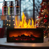 Cozy Charcoal Fireplace Aroma Diffuser & Air Humidifier with Timer Remote - Perfect Winter Home Essential!