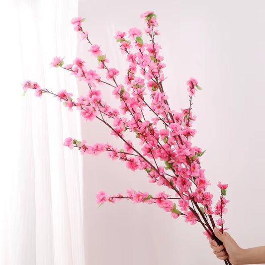 Stunning 106cm Artificial Peach Blossom Branch - Perfect for Home, Garden, Weddings & DIY Decor! 🌸✨ #FlowerPower #HomeDecor #WeddingVibes