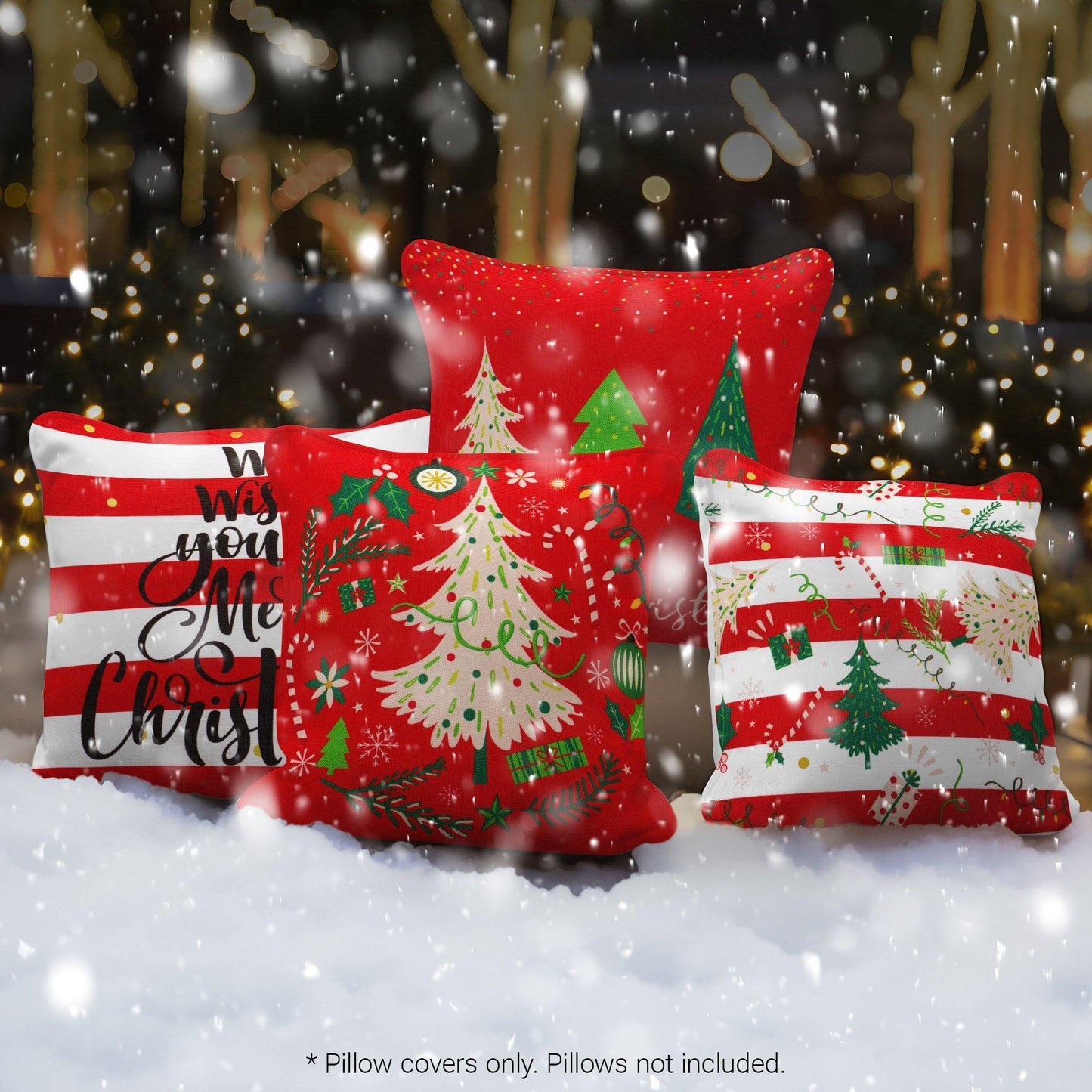 Jingle Bell Pillows: 4 Cozy Covers That Make Your Couch More Festive Than Santa's Workshop!