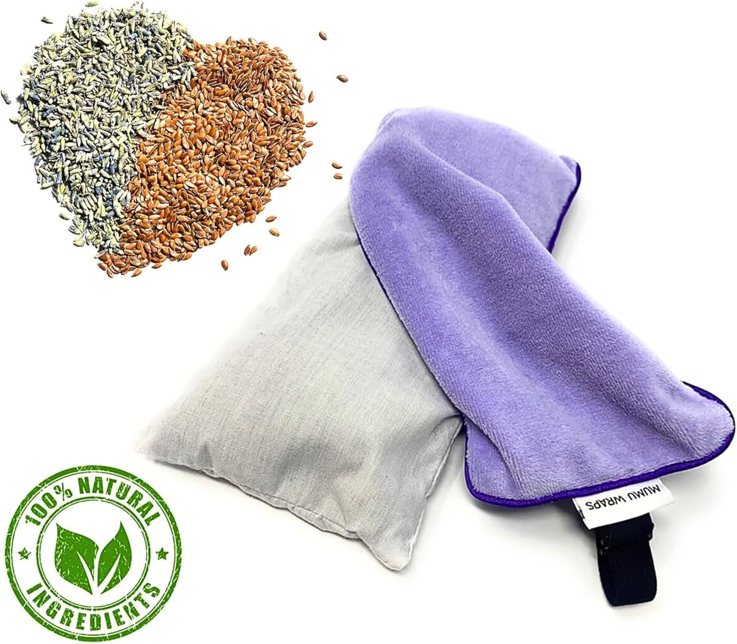 Unwind in Bliss with Mumu Wraps Lavender Eye Pillow 🌿✨ Perfect for Sleep, Yoga, and Meditation! 🧘‍♀️💕 Includes Extra Cover - The Ultimate Self-Care Gift for Moms and Women! #Relaxation #Aromatherapy #SelfCare