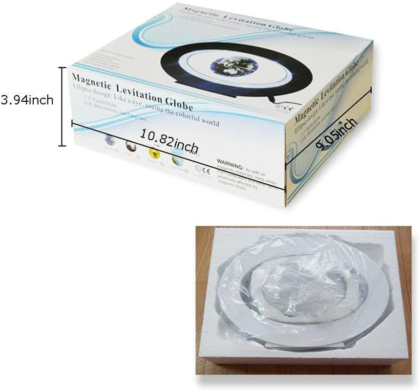 Floating Globe Desk Toy - Perpetual Motion Decoration with Magnetic Rotation for Home & Office