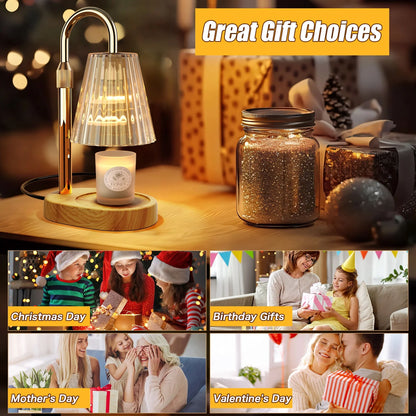 Transform Your Space with Our Timer Candle Warmer Lamp—Perfect Gift for Moms & Housewarming Celebrations! 🕯️✨