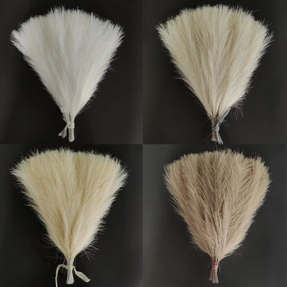 Transform Your Space with 10 Pcs Fluffy Artificial Pampas Grass - Perfect for Birthdays, Weddings, and DIY Home Decor! 🌾✨