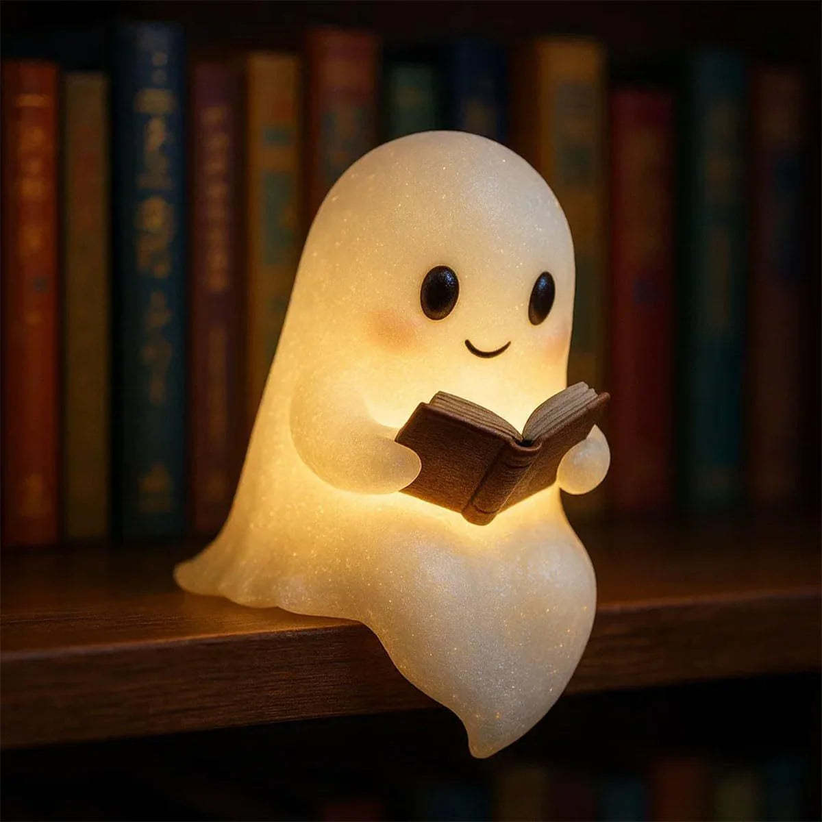 CozyGhost LED Night Light – Adorable Ghost Bedside Lamp, Warm Glow, Perfect for Kids & Halloween Gifts