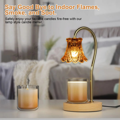 Illuminate Your Space with Our Dimmable Candle Warmer Lamp! 🌟 Perfect for Scented Candles & Comes with 2 Bulbs! 🕯️✨ #HomeDecor #CandleLover