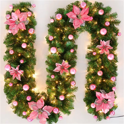 Jingle All the Way: 2.7M of Colorful Rattan Magic to Make Your Mantel Swoon and Your Stairs Sing!