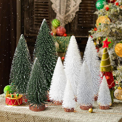 Mini Forest of Tiny Christmas Trees: The Only Family That Gets Along Without Ever Growing Up! (Includes 4 Sizes of Festive Foliage in Green, Silver, and White)
