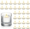 30-Pack 1.5-Inch Unscented Floating Candles for Centerpieces and Votive Displays - Ideal for Weddings, Parties, and Anniversaries (White)