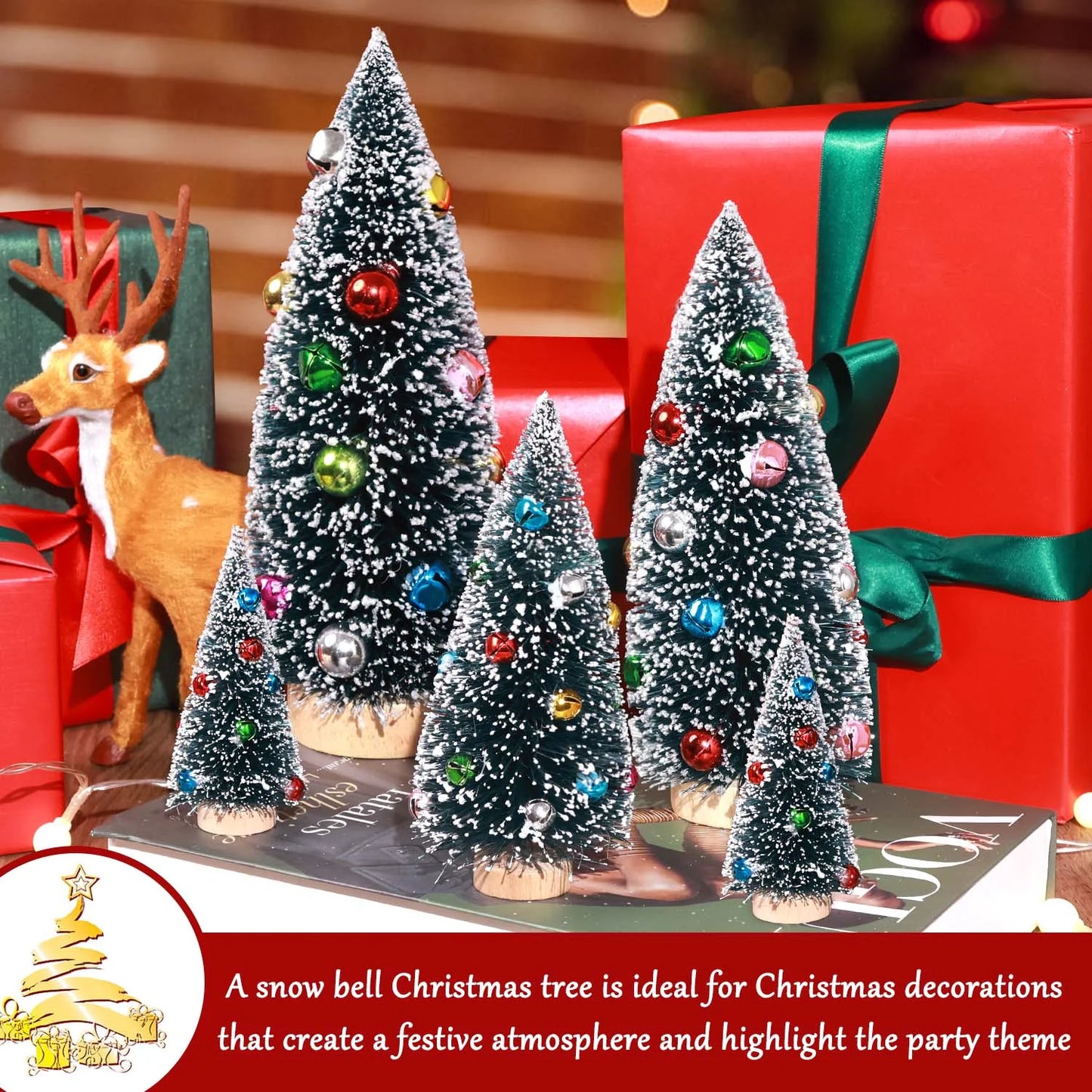 Tiny Faux Fir Five-Pack: The Micro Christmas Forest with Bling - Little Brush Trees to Deck Your Halls and Confound Your Cats!