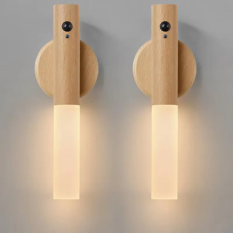 Rechargeable Smart Motion Sensor LED Night Light - Magnetic, Portable & Perfect for Any Room!