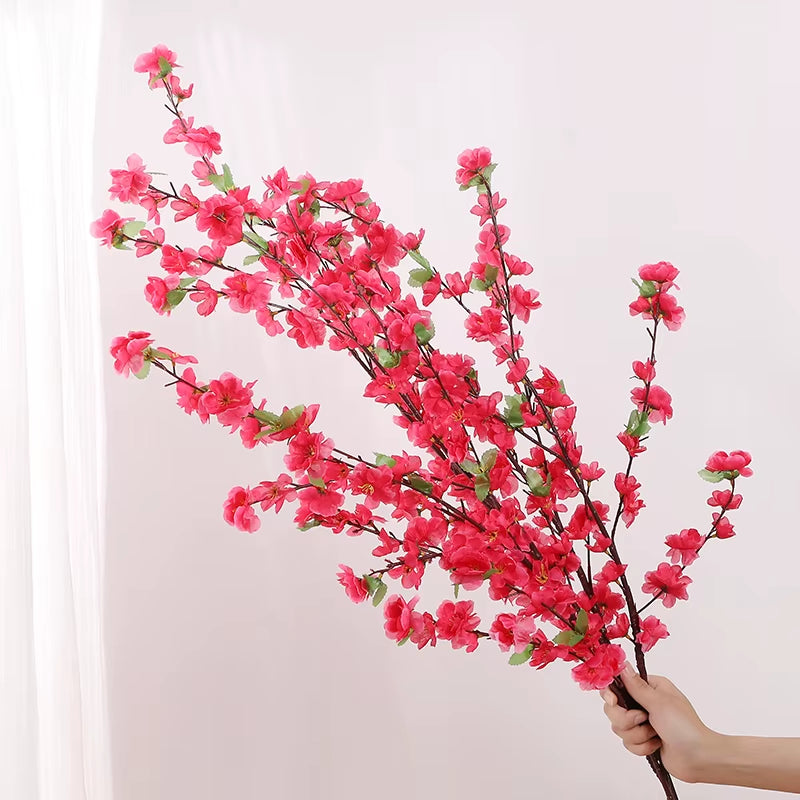 Stunning 106cm Artificial Peach Blossom Branch - Perfect for Home, Garden, Weddings & DIY Decor! 🌸✨ #FlowerPower #HomeDecor #WeddingVibes