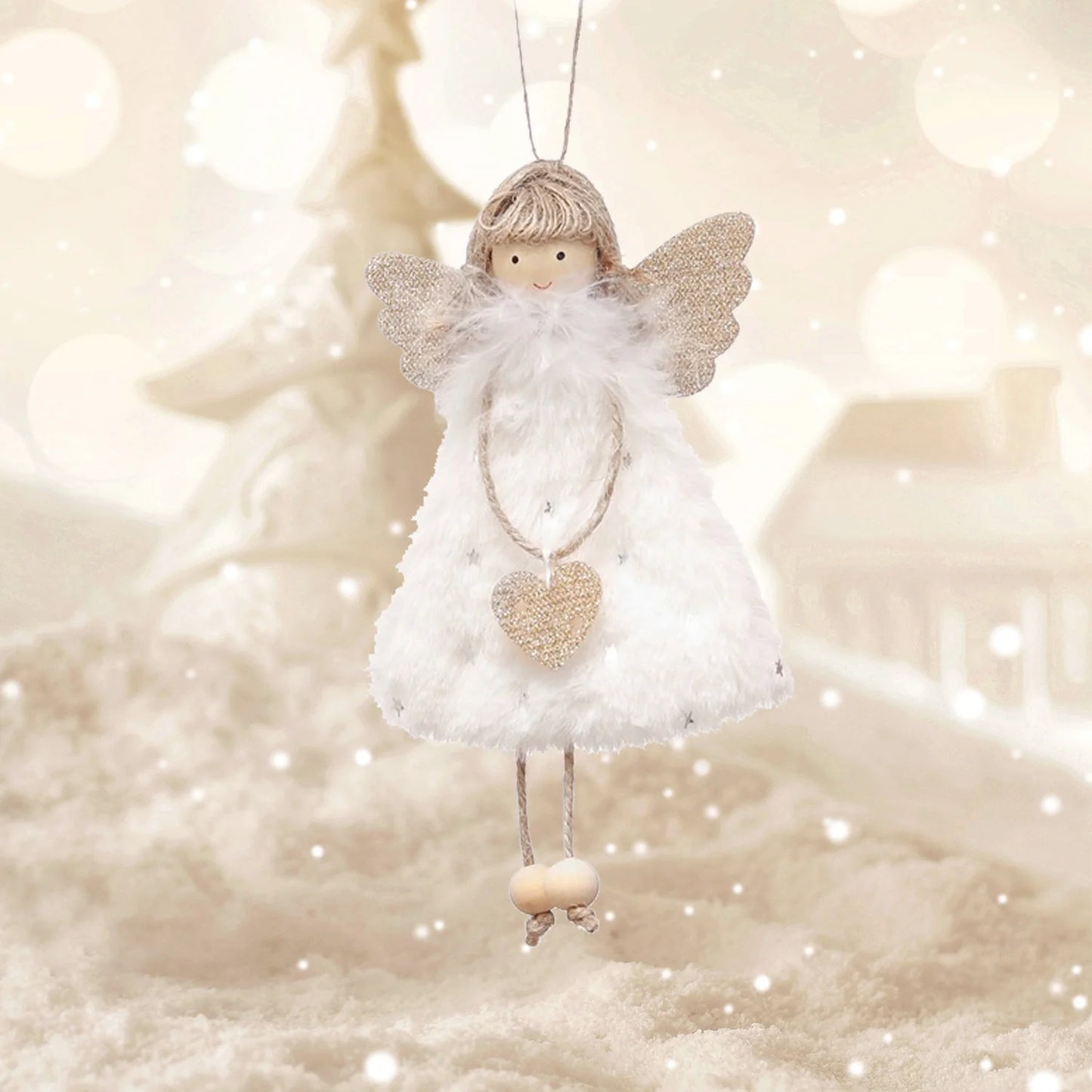 Holiday Hilarity: Three Tiny Angelic Ornament Dolls Ready to Hang Out on Your Tree!