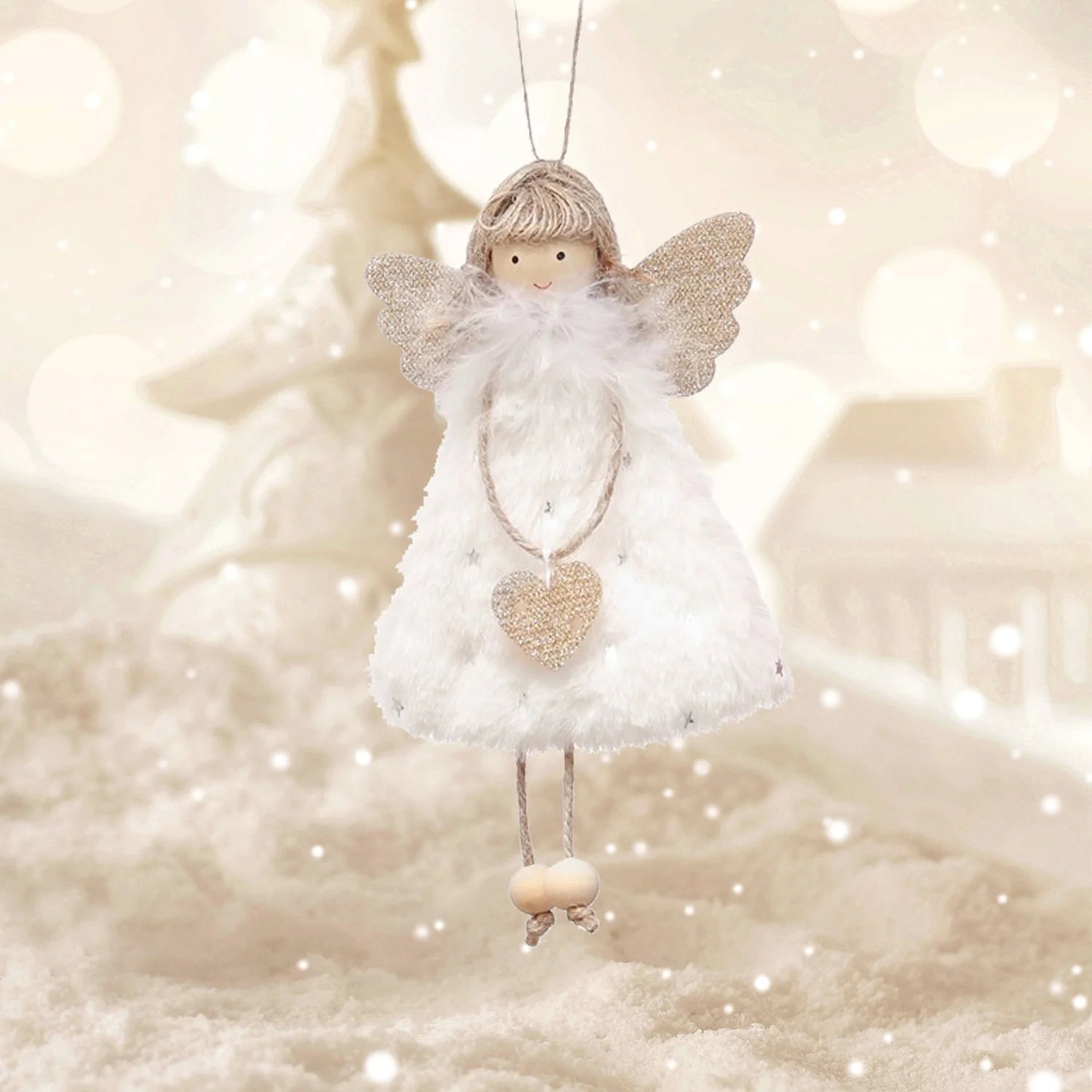 Holiday Hilarity: Three Tiny Angelic Ornament Dolls Ready to Hang Out on Your Tree!