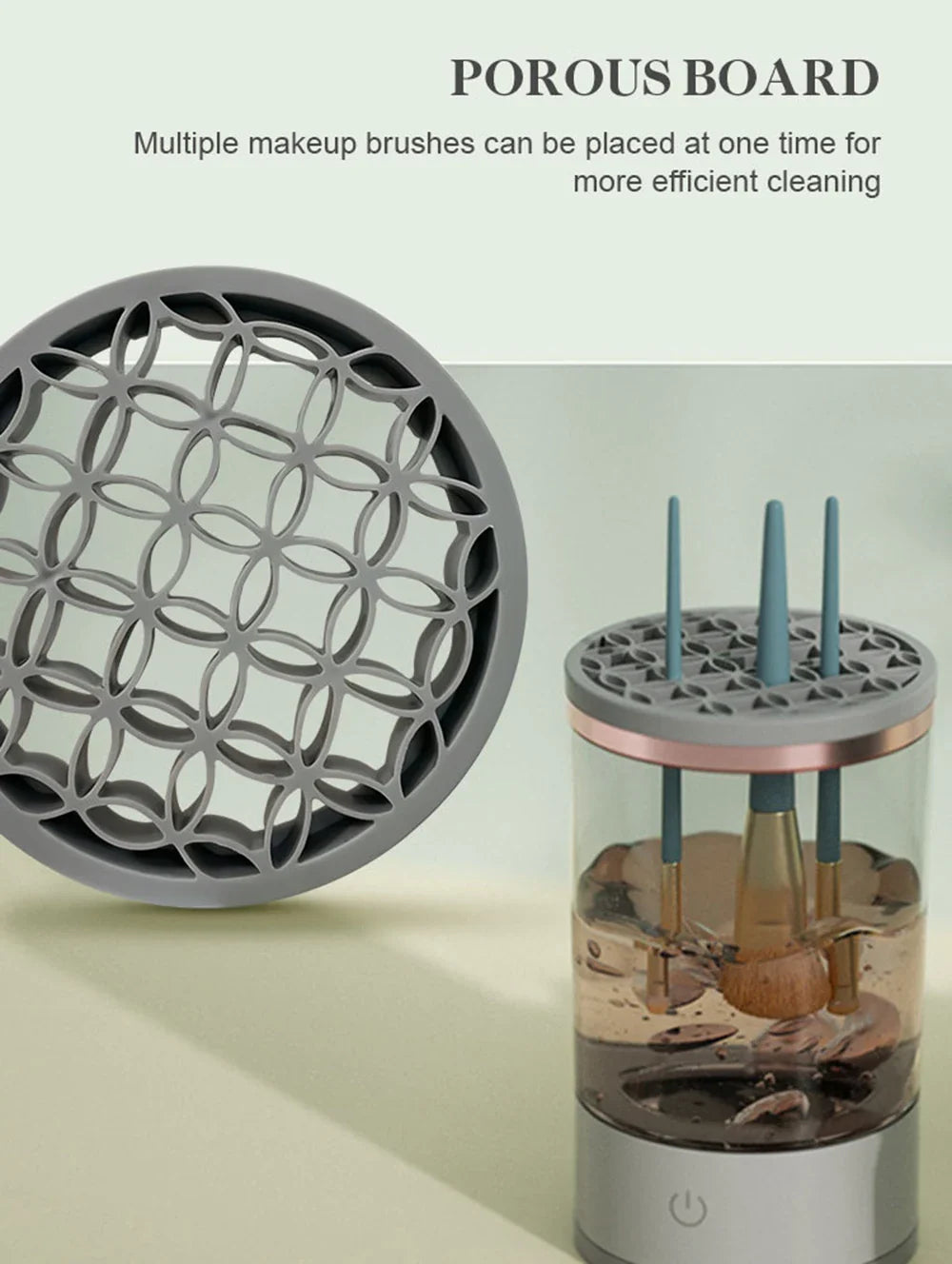 GlamSwirl – Automatic Brush Washer & Instant Dryer