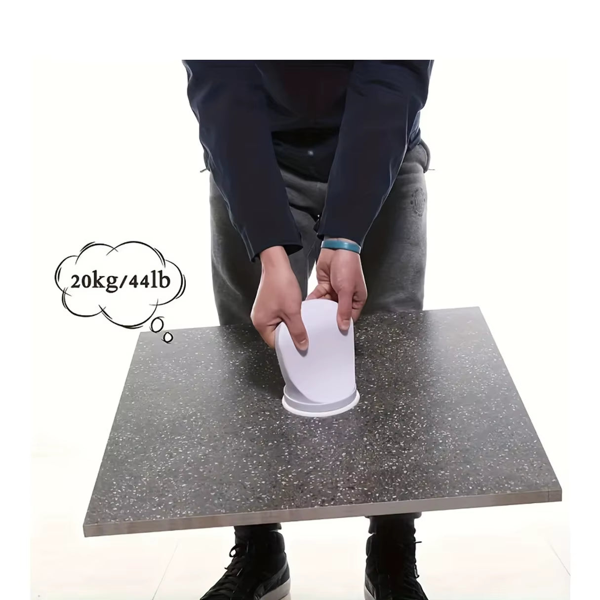 Detachable Suction Cup Footrest for Bathroom - Easy Install Adhesive Shower Mat