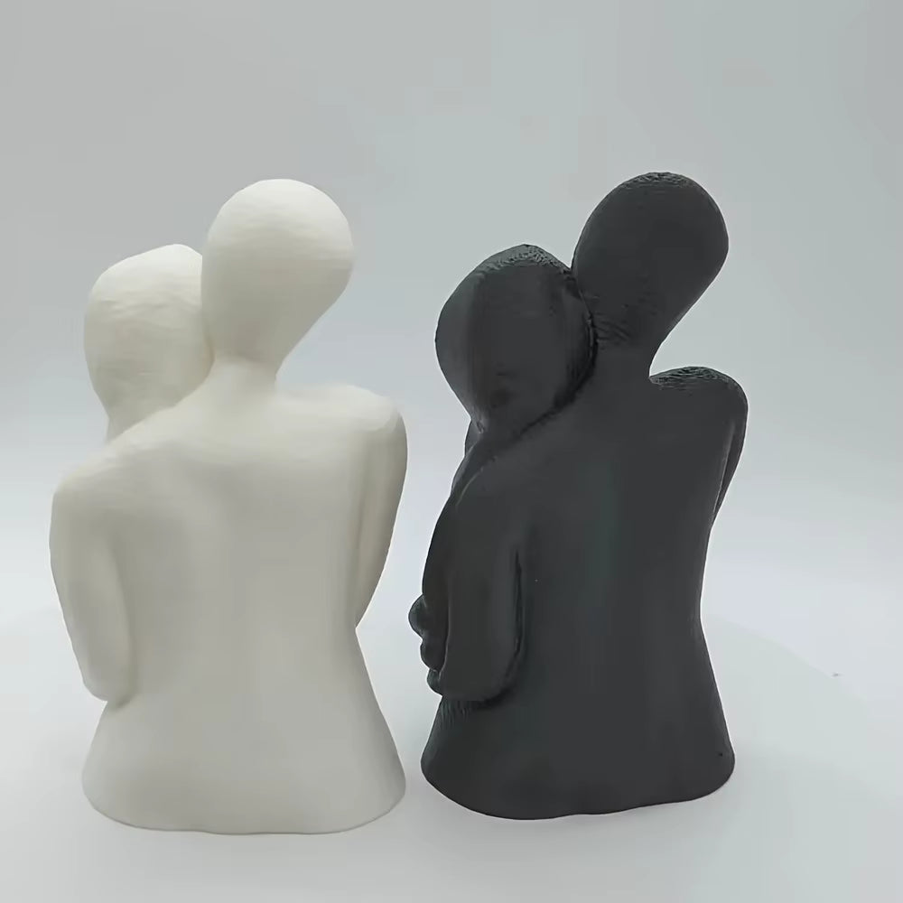 Modern Love Embracing Couple 3D Printing Statues - Stylish Home Decor & Perfect Gift Ideas