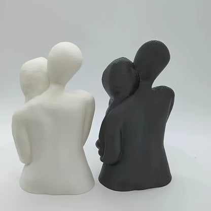 Modern Love Embracing Couple 3D Printing Statues - Stylish Home Decor & Perfect Gift Ideas