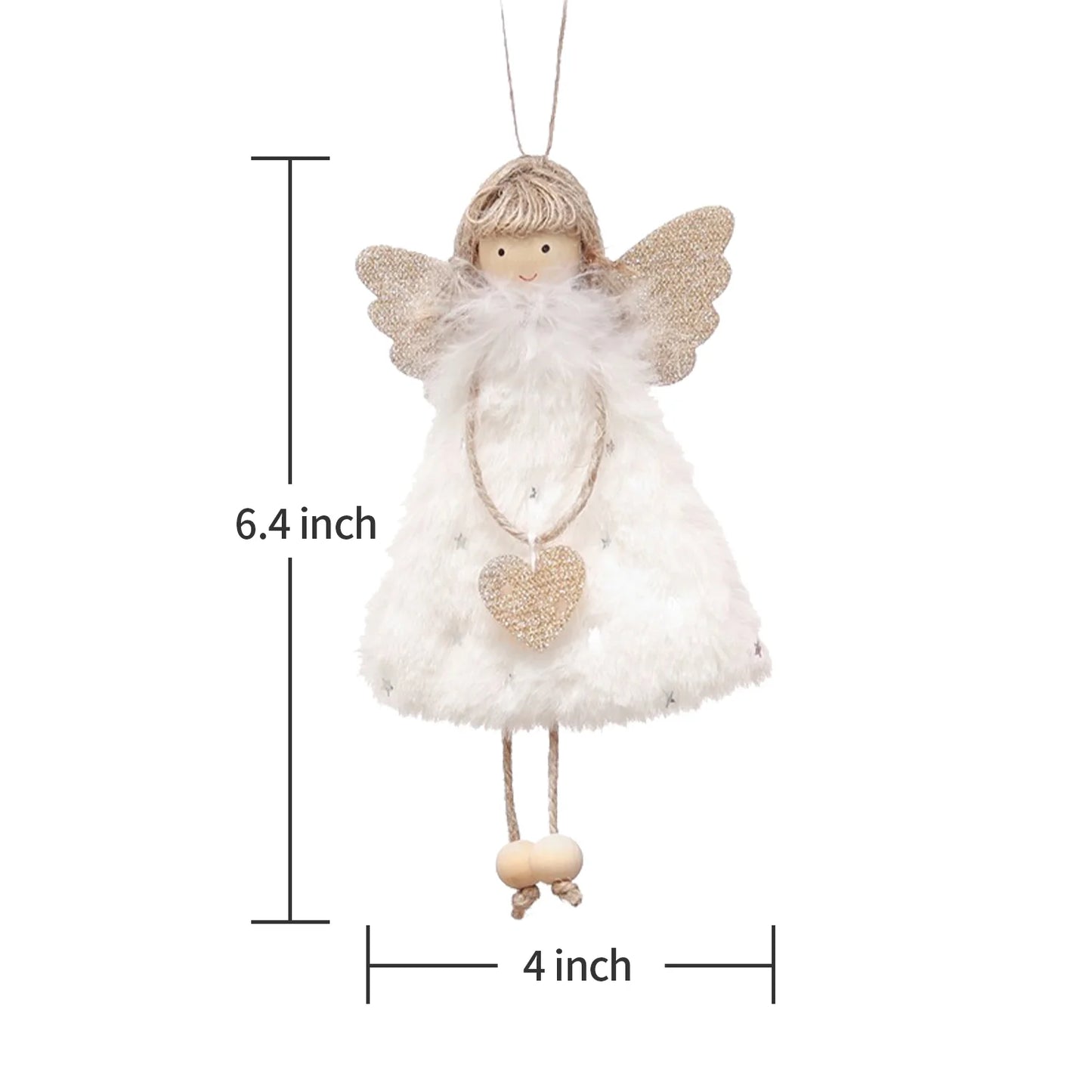 Holiday Hilarity: Three Tiny Angelic Ornament Dolls Ready to Hang Out on Your Tree!