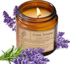 Relaxing Organic Lavender Candles - Non-Toxic Soy for Stress Relief & Meditation (7Oz)