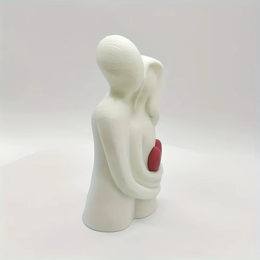 Modern Love Embracing Couple 3D Printing Statues - Stylish Home Decor & Perfect Gift Ideas