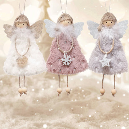 Holiday Hilarity: Three Tiny Angelic Ornament Dolls Ready to Hang Out on Your Tree!