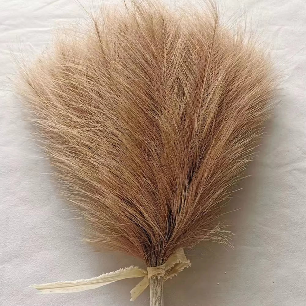 Transform Your Space with 10 Pcs Fluffy Artificial Pampas Grass - Perfect for Birthdays, Weddings, and DIY Home Decor! 🌾✨