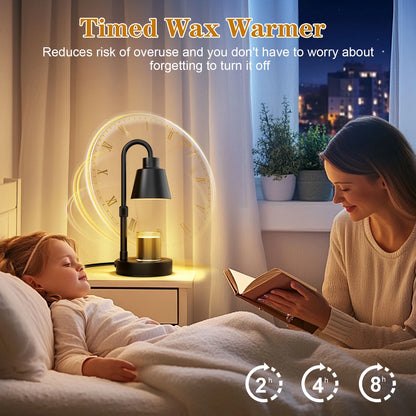 Elegant Candle Warmer Lamp with Timer & Dimmer - Perfect Gift for Mom - Includes 2 Bulbs for Jar Candles - Ideal Home Decor for Mother's Day & Christmas