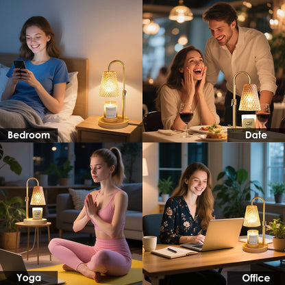 Transform Your Space with Our Stylish Candle Warmer Lamp! 🕯️✨ Dimmable & Adjustable, Perfect for Home Decor! #CandleLovers #HomeDecor #WaxMelter