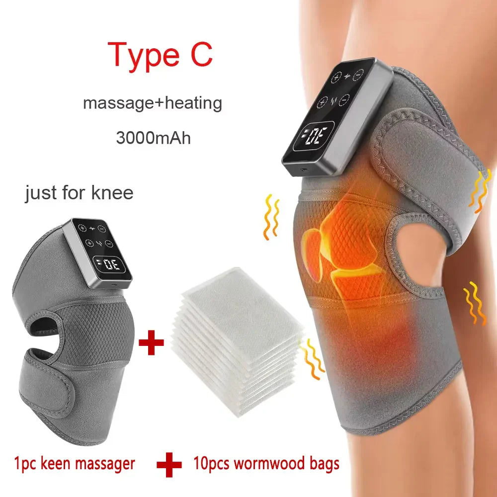 Revitalize Your Relaxation: 3-in-1 Electric Heated Vibration Massager for Knee, Shoulder & Elbow Pain Relief! 🌟👐💆‍♀️