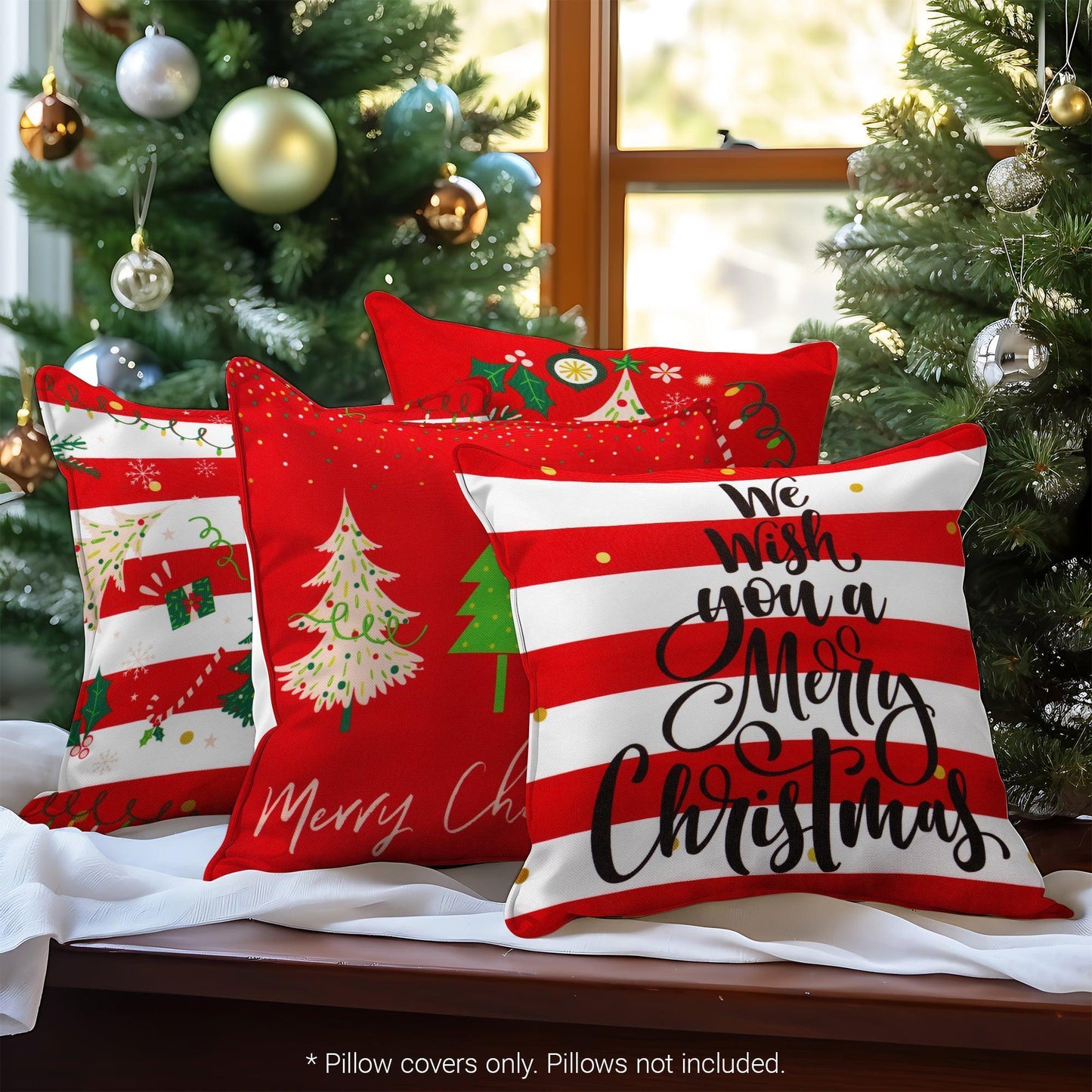 Jingle Bell Pillows: 4 Cozy Covers That Make Your Couch More Festive Than Santa's Workshop!