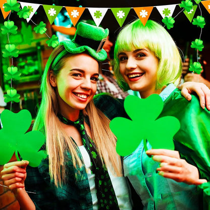 Light Up Your St. Patrick's Day with Festive 8.5Ft Shamrock String Lights! 🍀💚 Perfect for Parties, Bars, and Garden Decor!